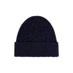 Fusalp Cable Beanie in Navy | Hats | Coveti