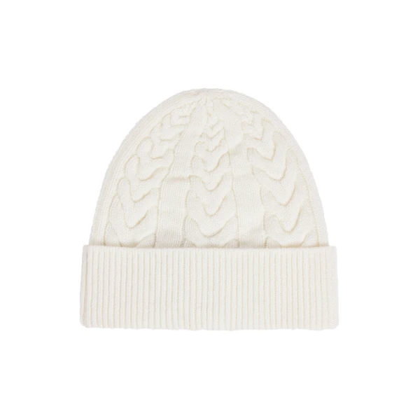 Fusalp Cable Beanie in Snow | Hats | Coveti