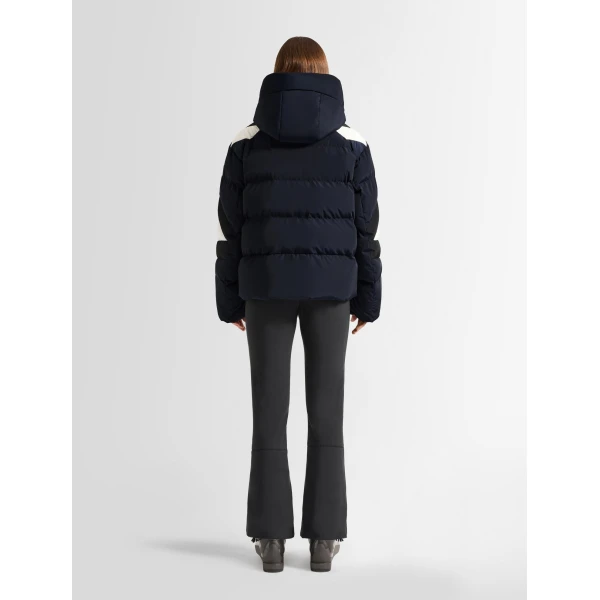 Fusalp Charloy Down Jacket in Navy, Black and Snow, view 4 | Ski Jackets | Coveti