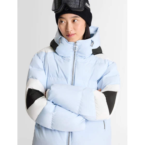 Fusalp Charloy Ski Jacket in Cloud, Snow and Black, view 5 | Ski Jackets | Coveti