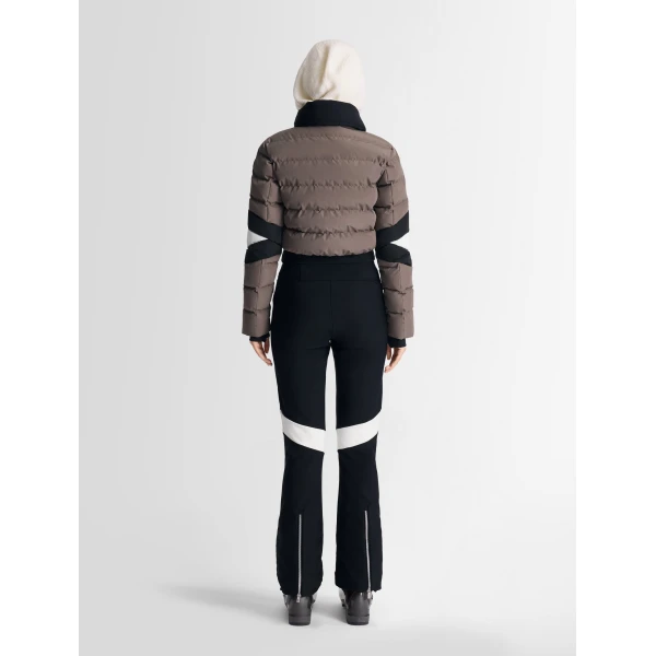 Fusalp Clarisse Ski Suit in Falcon and Black, view 4 | Ski Suits | Coveti