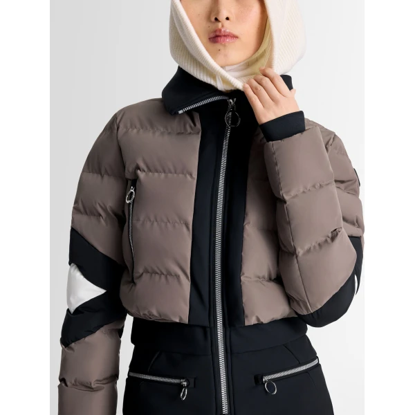 Fusalp Clarisse Ski Suit in Falcon and Black, view 5 | Ski Suits | Coveti
