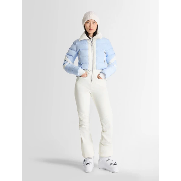 Fusalp Clarisse Ski Suit in Snow and Cloud, view 2 | Ski Suits | Coveti