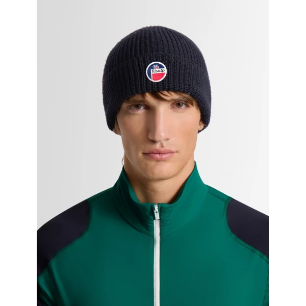 Fusalp Cosmic Beanie in Navy, view 4 | Hats | Coveti
