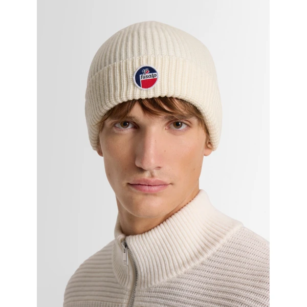 Fusalp Cosmic Beanie in Snow, view 4 | Hats | Coveti