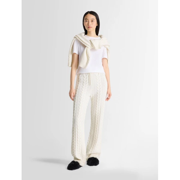 Fusalp Elwena Pants in Snow, view 2 | Wide leg pants | Coveti