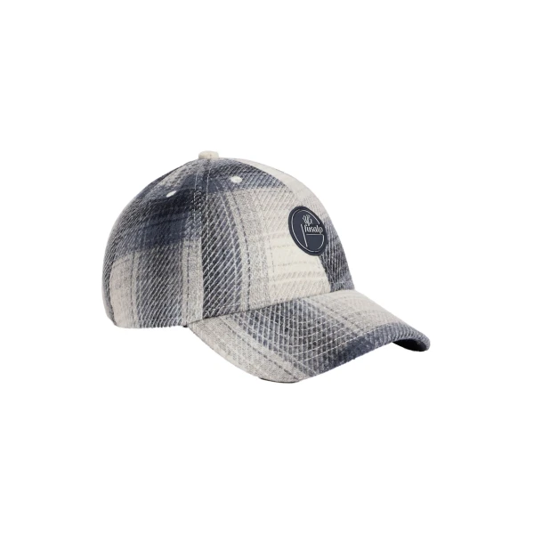 Fusalp Gavi Cap in Ombre Check Arctic Wolf and Grove | Hats | Coveti