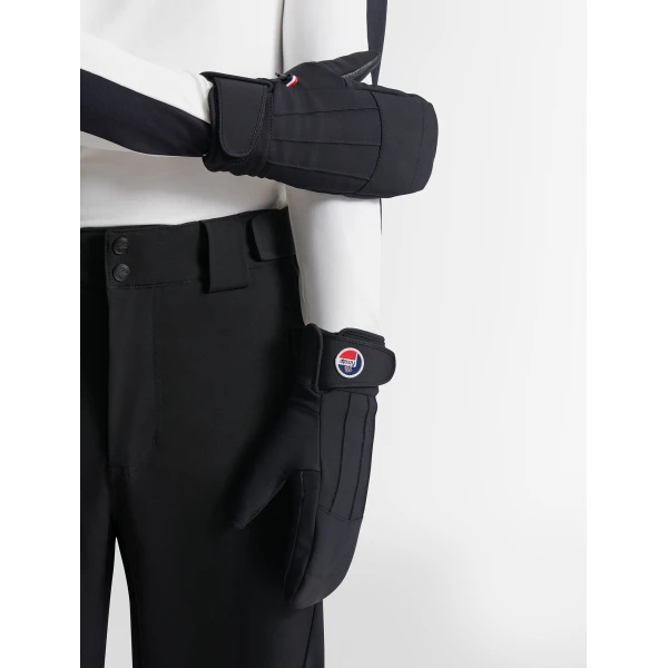 Fusalp Glacier Ski Mittens in Black, view 4 | Gloves | Coveti