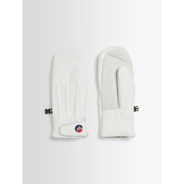 Fusalp Glacier Ski Mittens in Snow, view 2 | Gloves | Coveti