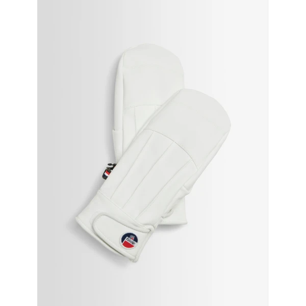 Fusalp Glacier Ski Mittens in Snow, view 3 | Gloves | Coveti