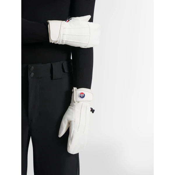Fusalp Glacier Ski Mittens in Snow, view 4 | Gloves | Coveti