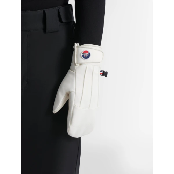 Fusalp Glacier Ski Mittens in Snow, view 5 | Gloves | Coveti