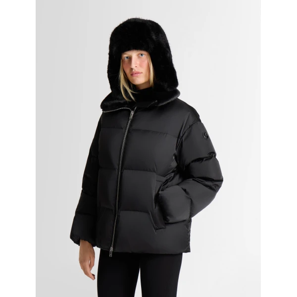 Fusalp Iwaga Down Jacket in Black, view 3 | Coats | Coveti