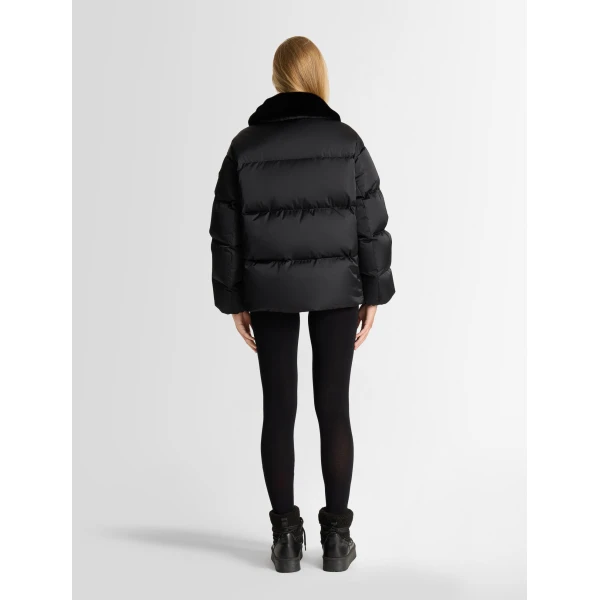 Fusalp Iwaga Down Jacket in Black, view 4 | Coats | Coveti