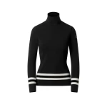 Fusalp Judith Sweater in Black and Snow | Turtlenecks | Coveti