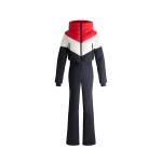 Fusalp Kira Ski Suit in Navy and Racing Red | Ski Suits | Coveti