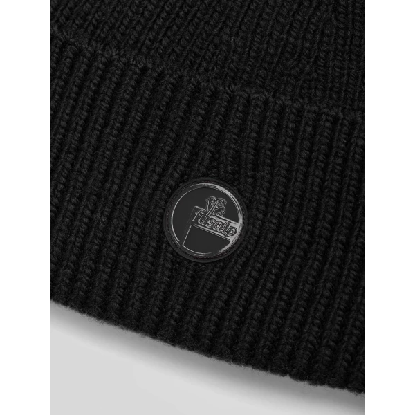 Fusalp Knit Beanie in Black, view 3 | Hats | Coveti