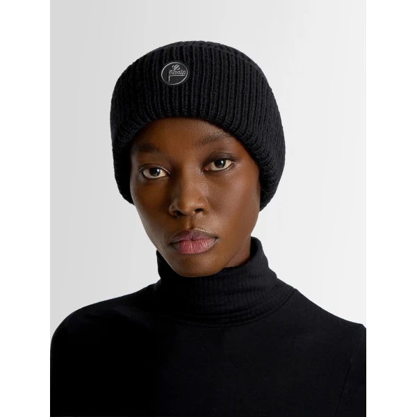 Fusalp Knit Beanie in Black, view 4 | Hats | Coveti