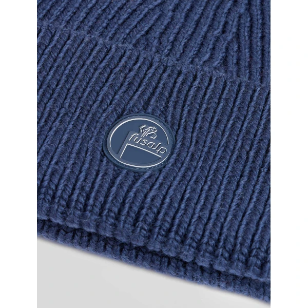 Fusalp Knit Beanie in Grey Sea, view 3 | Hats | Coveti