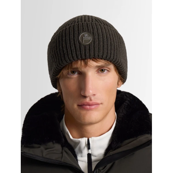 Fusalp Knit Beanie in Marron Glace, view 3 | Hats | Coveti