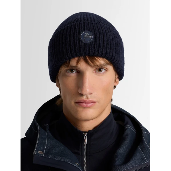 Fusalp Knit Beanie in Navy, view 5 | Hats | Coveti
