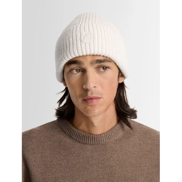 Fusalp Knit Beanie in Snow, view 5 | Hats | Coveti