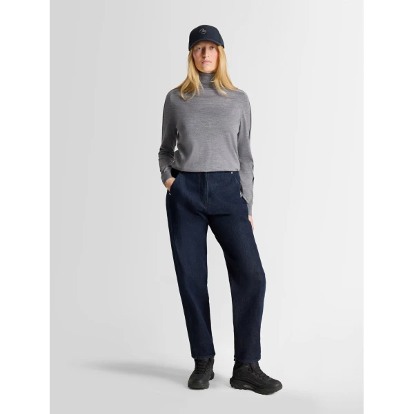 Fusalp Laryana Sweater in Mouse Grey and Black, view 2 | Turtlenecks | Coveti