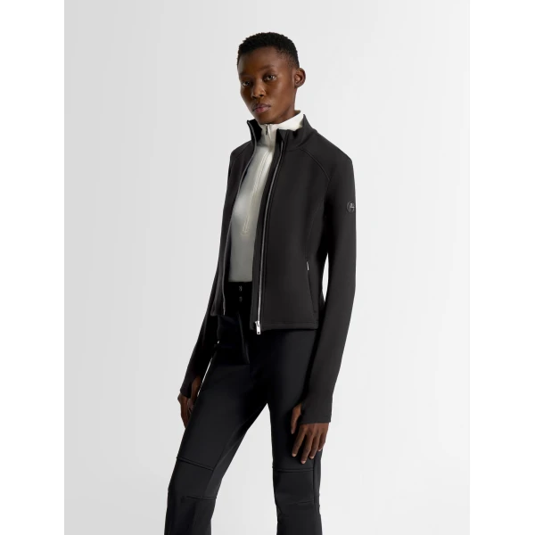 Fusalp Lirvane Mid Layer Jacket in Black, view 3 | Skiwear | Coveti