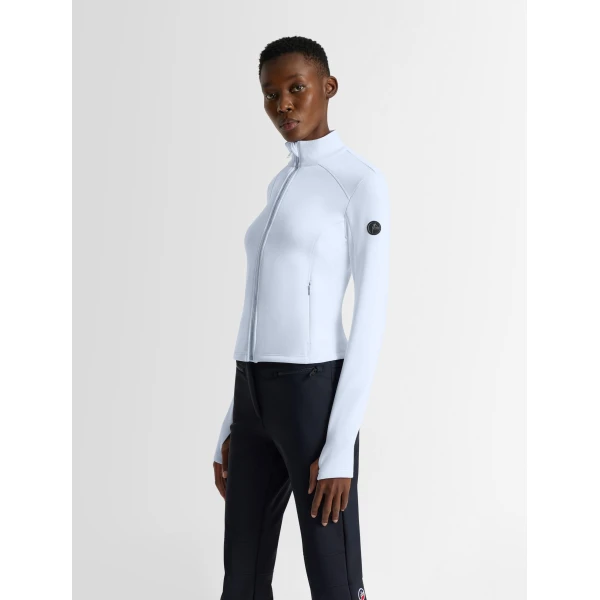 Fusalp Lirvane Mid Layer Jacket in Cloud, view 3 | Skiwear | Coveti