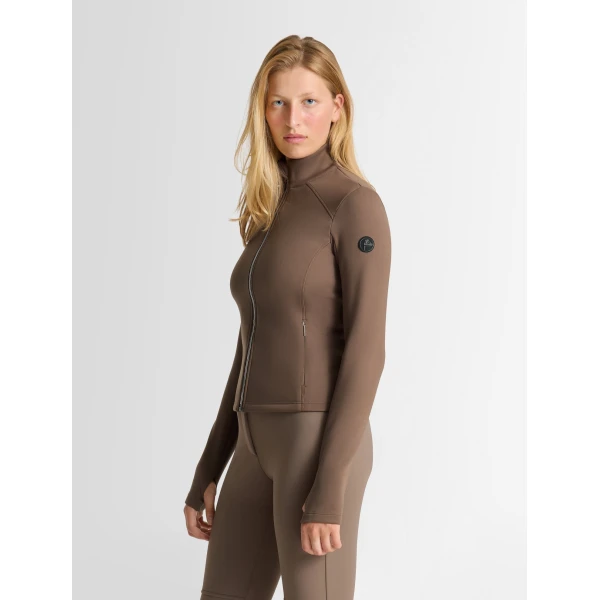 Fusalp Lirvane Mid Layer Jacket in Falcon, view 3 | Skiwear | Coveti