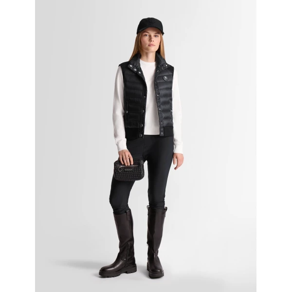 Fusalp Miraca Sleeveless Down Jacket in Black, view 2 | Vests | Coveti
