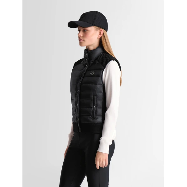 Fusalp Miraca Sleeveless Down Jacket in Black, view 3 | Vests | Coveti