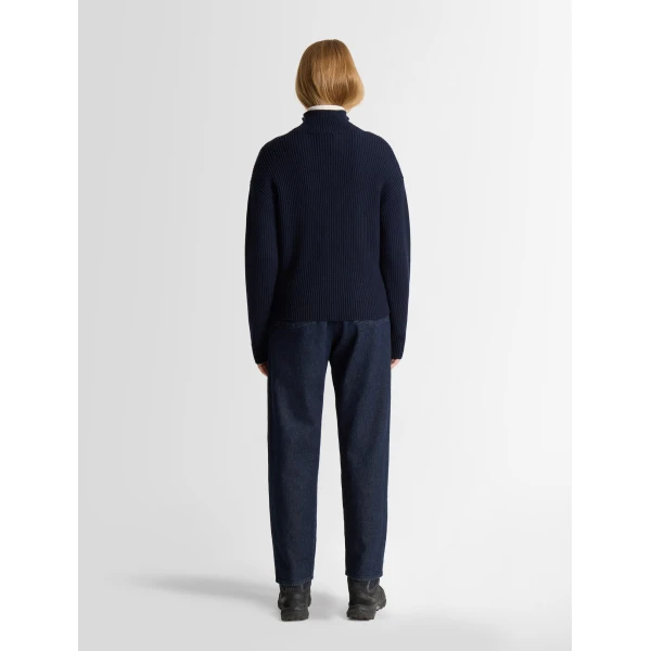 Fusalp Mirala Sweater in Navy, Racing Red and Snow, view 4 | Sweaters | Coveti