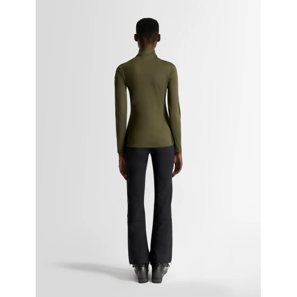 Fusalp Negam Thermal Layer in Moss Green and Black, view 4 | Base Layers | Coveti