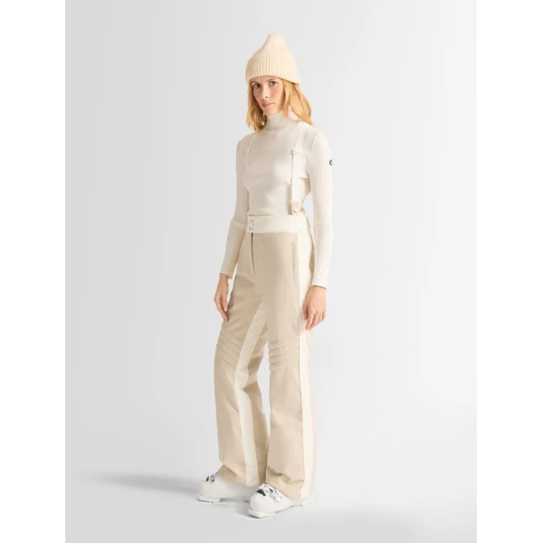 Fusalp Nolai Velvet Ski Pants in Desert and Snow, view 3 | Ski Pants | Coveti
