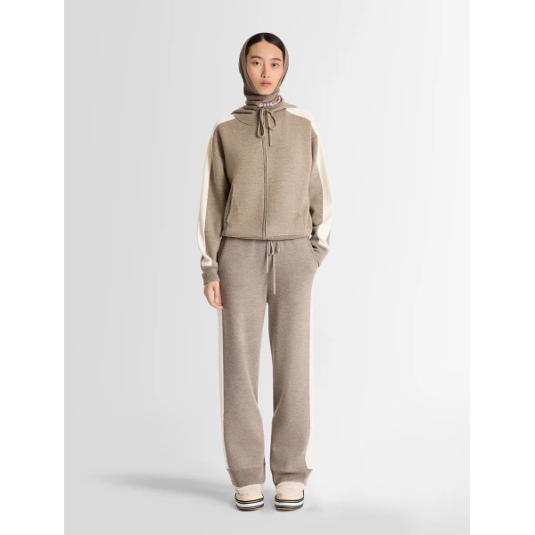Fusalp Nymira Zip Up Jacket in Eagle and Snow, view 2 | Jackets | Coveti
