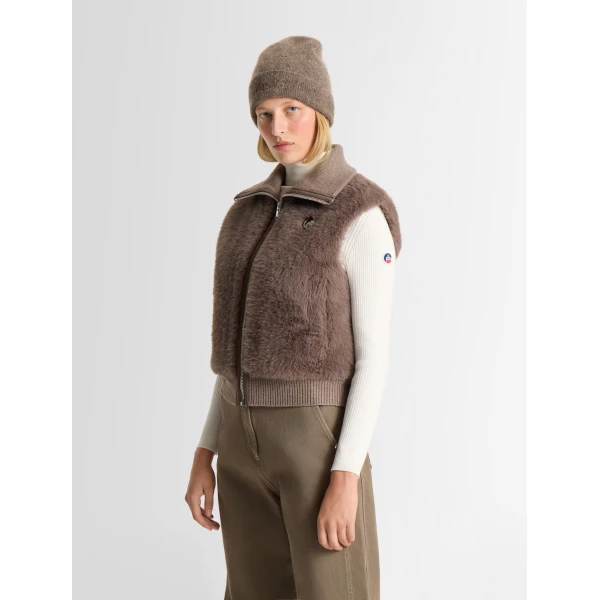 Fusalp Piagae Sleeveless Jacket in Falcon, view 3 | Vests | Coveti