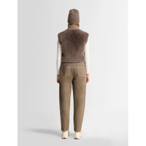 Fusalp Piagae Sleeveless Jacket in Falcon, view 4 | Vests | Coveti