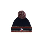 Fusalp Pompon Beanie in Navy, Racing Red and Snow | Hats | Coveti