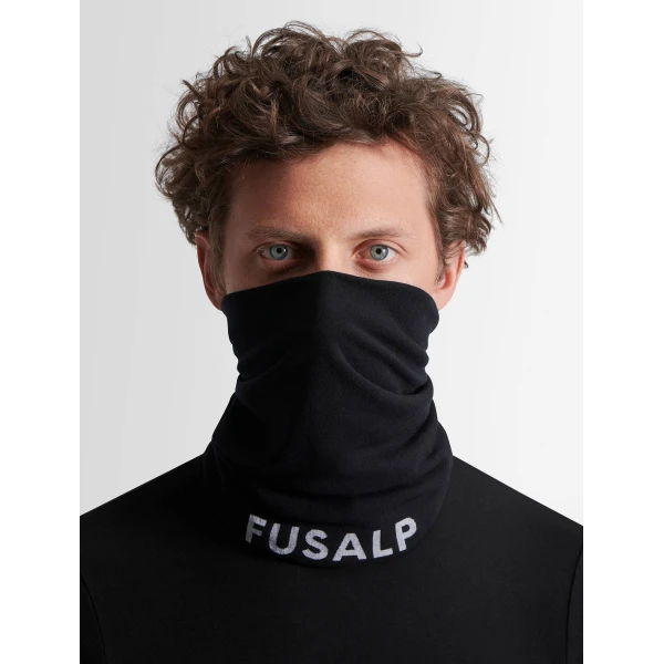 Fusalp Ruan Neck Warmer in Black, view 2 | Scarves | Coveti
