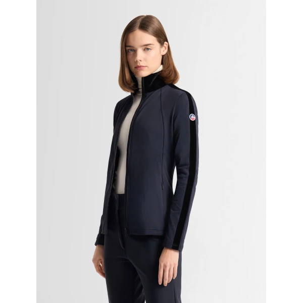 Fusalp Stellaria Lightweight Jacket in Navy and Black, view 3 | Skiwear | Coveti