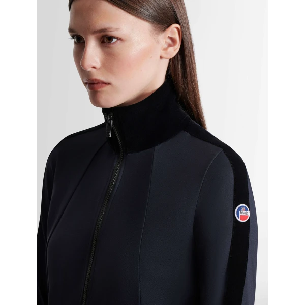 Fusalp Stellaria Lightweight Jacket in Navy and Black, view 5 | Skiwear | Coveti