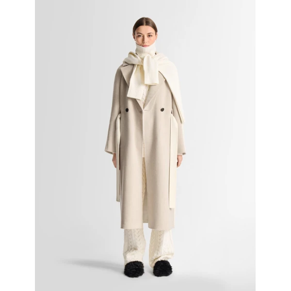 Fusalp Thylia Coat in Atmo Marl and Arctic Wolf, view 2 | Coats | Coveti
