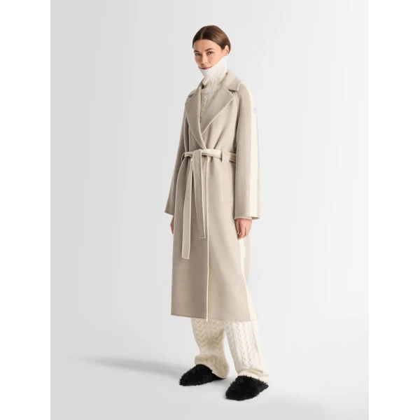 Fusalp Thylia Coat in Atmo Marl and Arctic Wolf, view 3 | Coats | Coveti