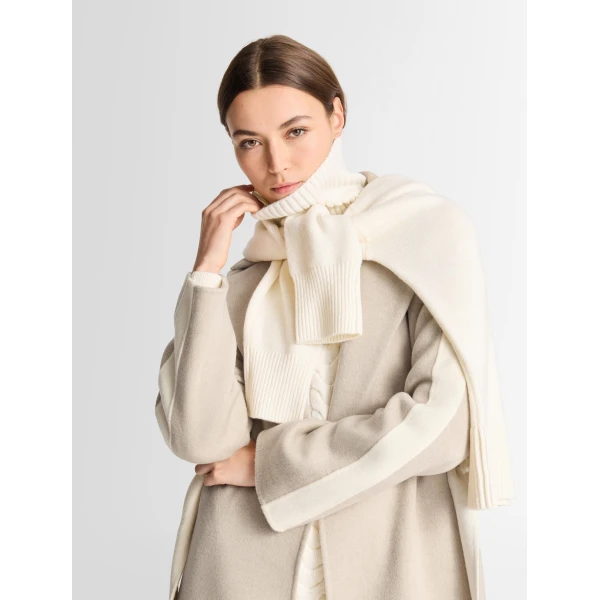 Fusalp Thylia Coat in Atmo Marl and Arctic Wolf, view 5 | Coats | Coveti