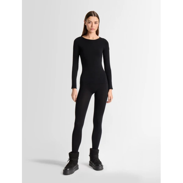 Fusalp Troop Crew Neck Thermal Layer in Black, view 2 | Base Layers | Coveti