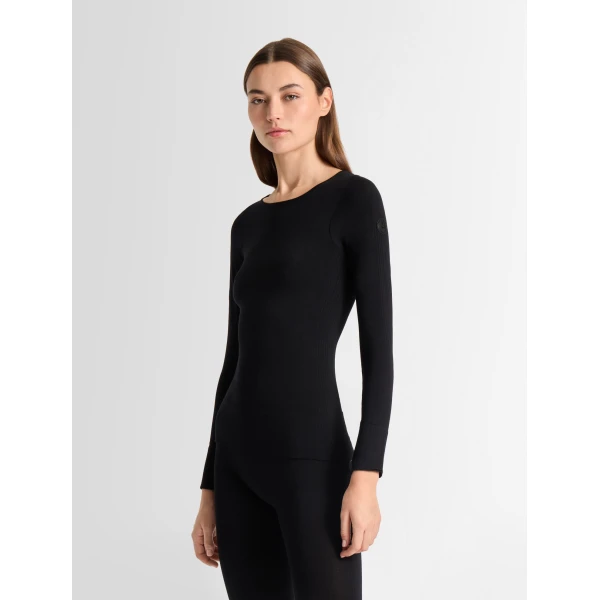 Fusalp Troop Crew Neck Thermal Layer in Black, view 3 | Base Layers | Coveti