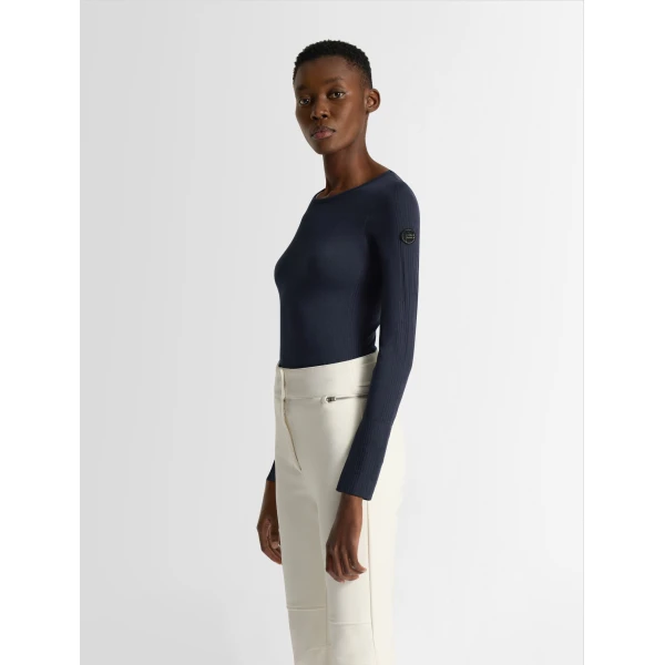 Fusalp Troop Crew Neck Thermal Layer in Navy, view 3 | Base Layers | Coveti