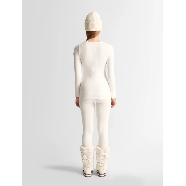 Fusalp Troop Crew Neck Thermal Layer in Snow, view 4 | Base Layers | Coveti