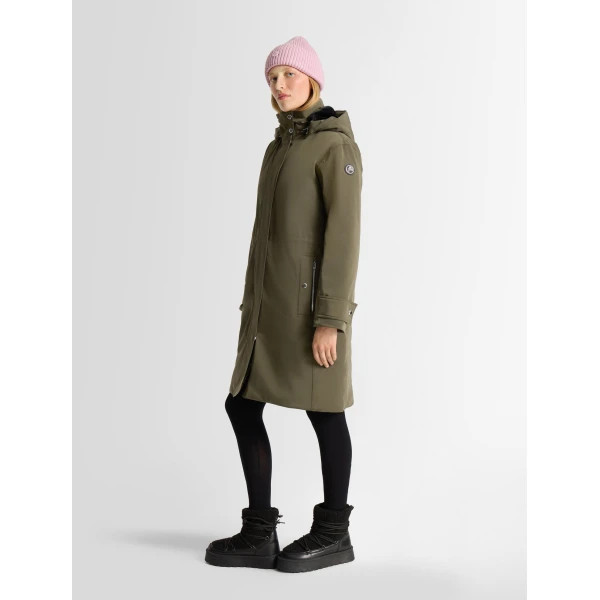 Fusalp Valomea Coat in Moss Green, view 3 | Coats | Coveti